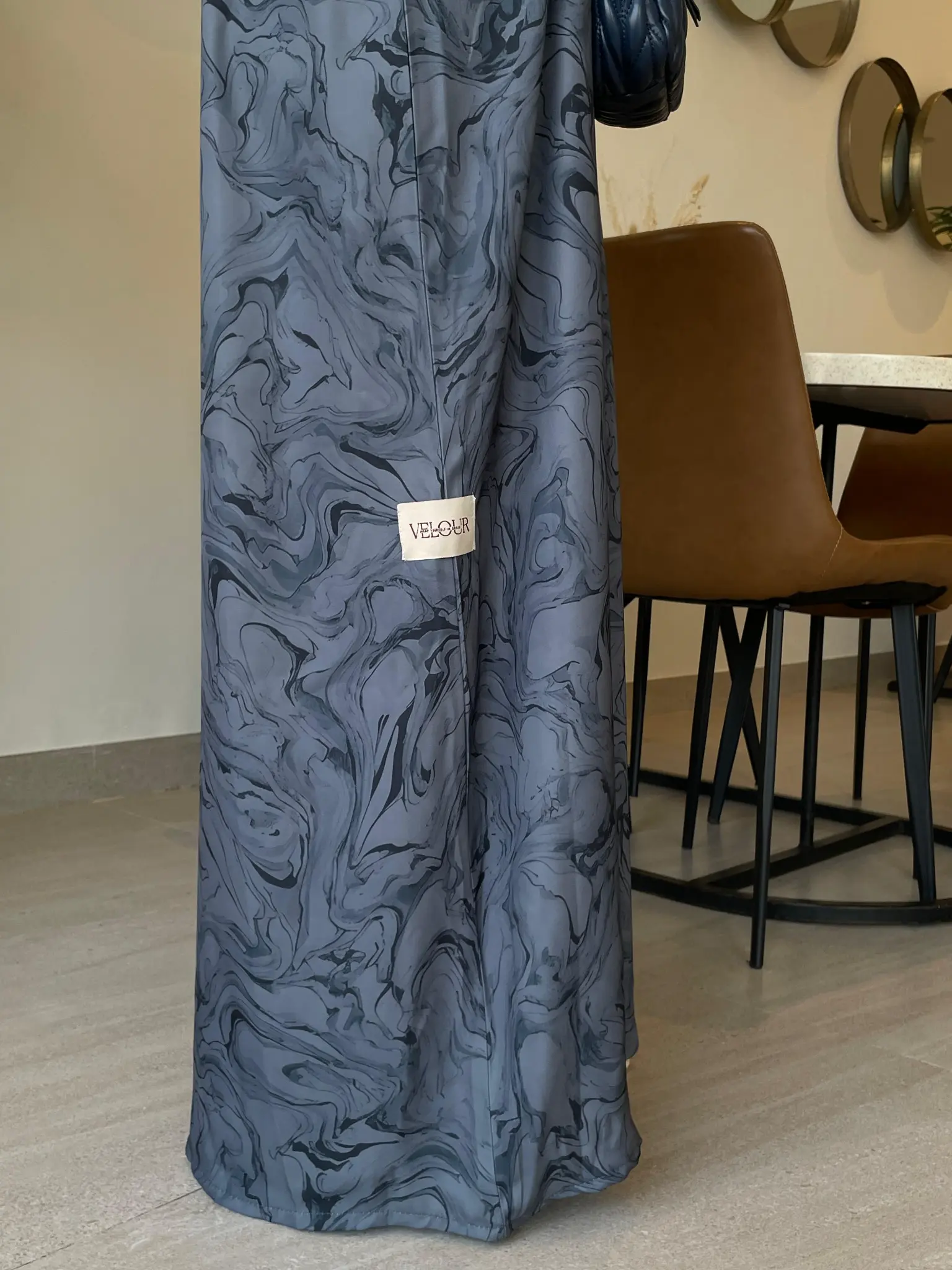 Ocean Breeze — Ocean-wave marbled print